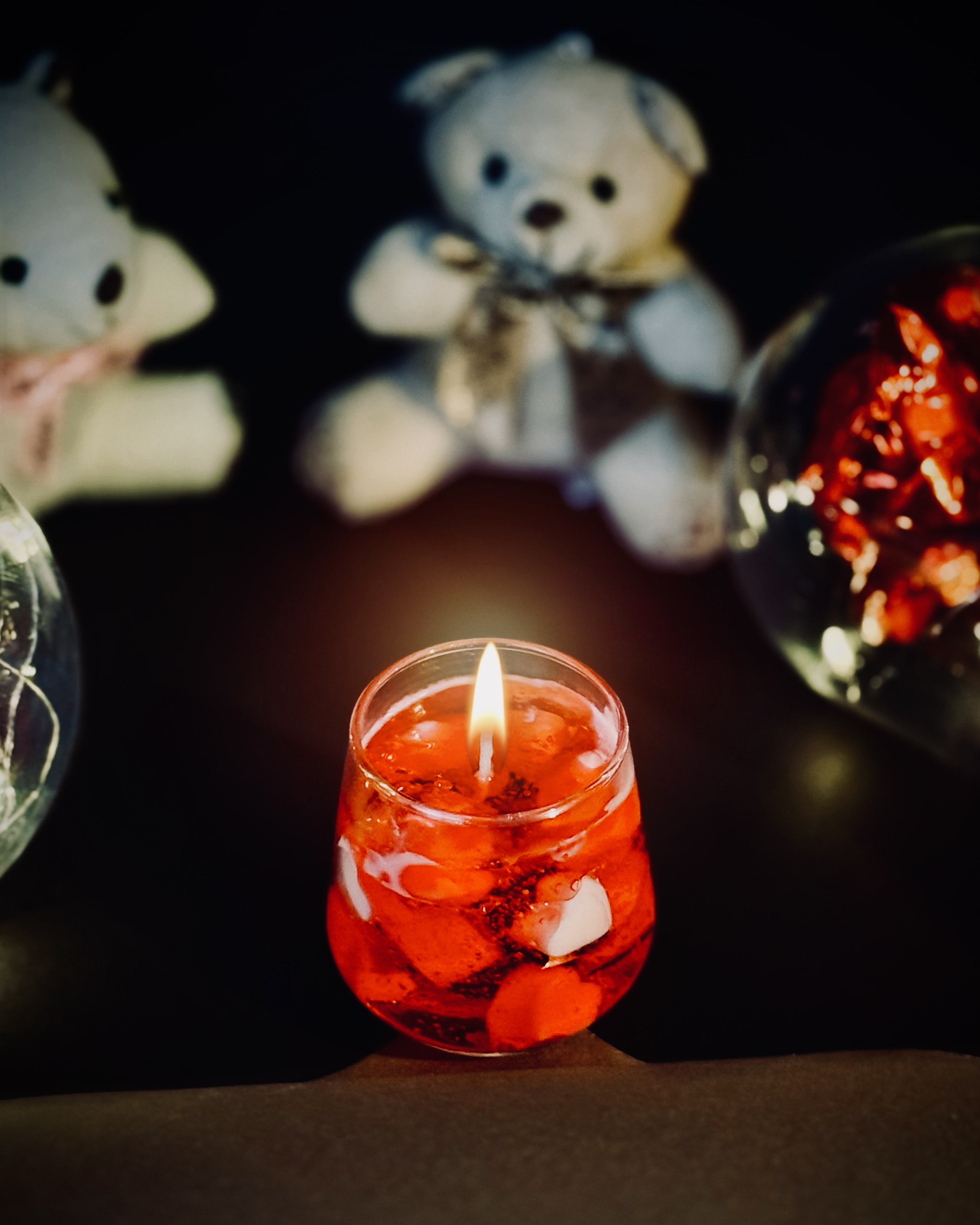 El yapımı Dekoratif Jel Mum