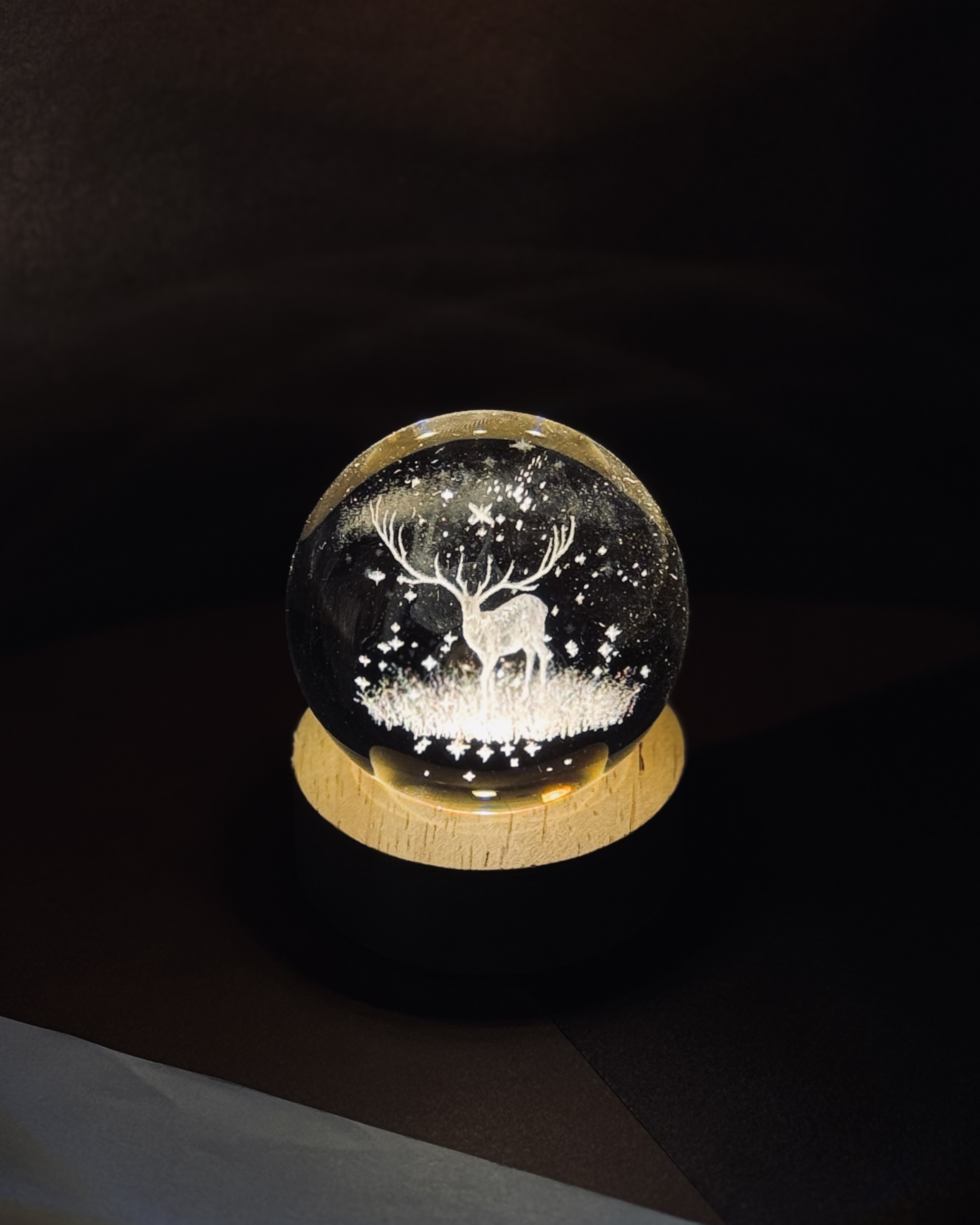 Geyik Temalı ışıklı  Küre