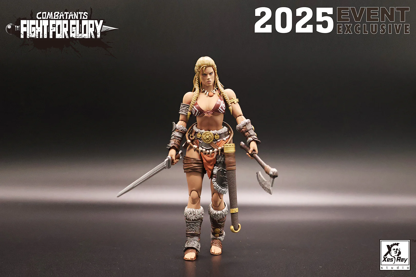 Xesray Studio Combatants Fight for Glory Gold Hildr action figure