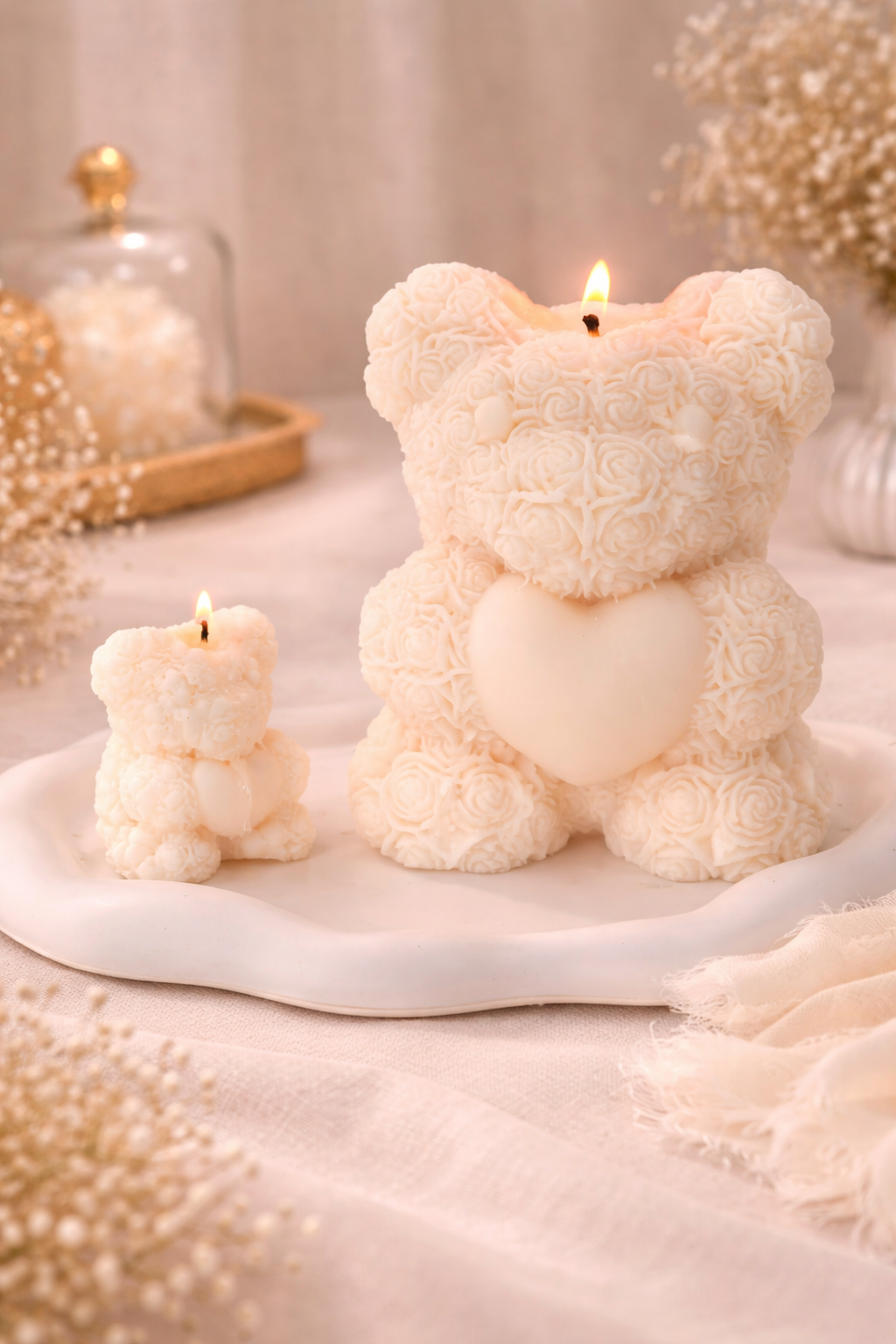 Teddy Bear Shaped Candle