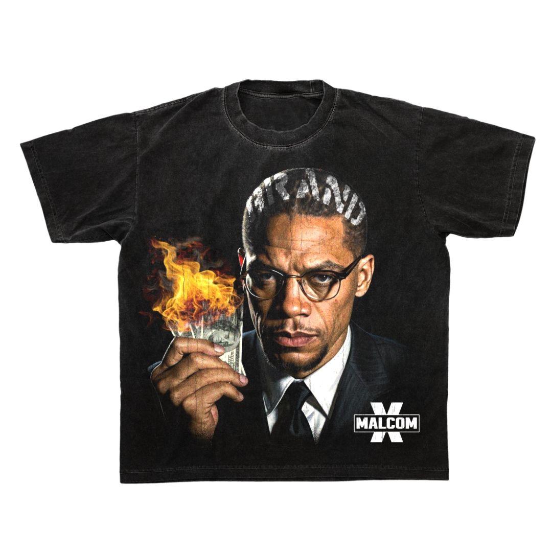 T-shirt Malcom X imprimé
