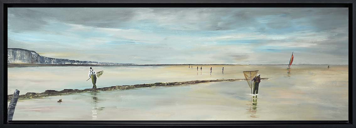 Pêcheurs de crevettes à Quiberville