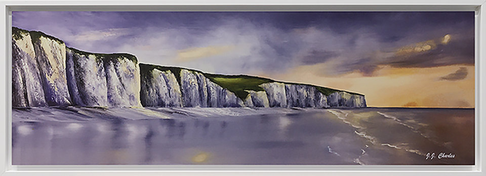 Fin de journée à Dieppe (90x30)