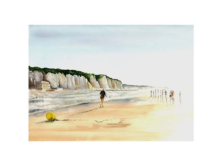 Dieppe « La plage au Bas-Fort-Blanc »