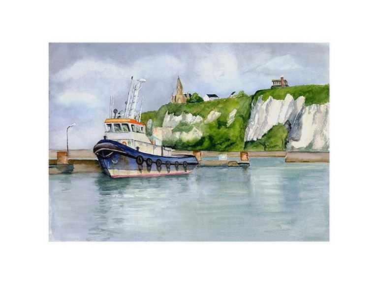 Dieppe « Remorqueur et Chapelle de Bonsecours »