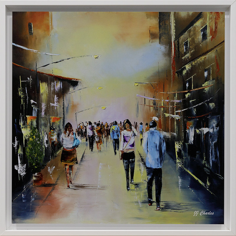 Dieppe en fête (40x40)