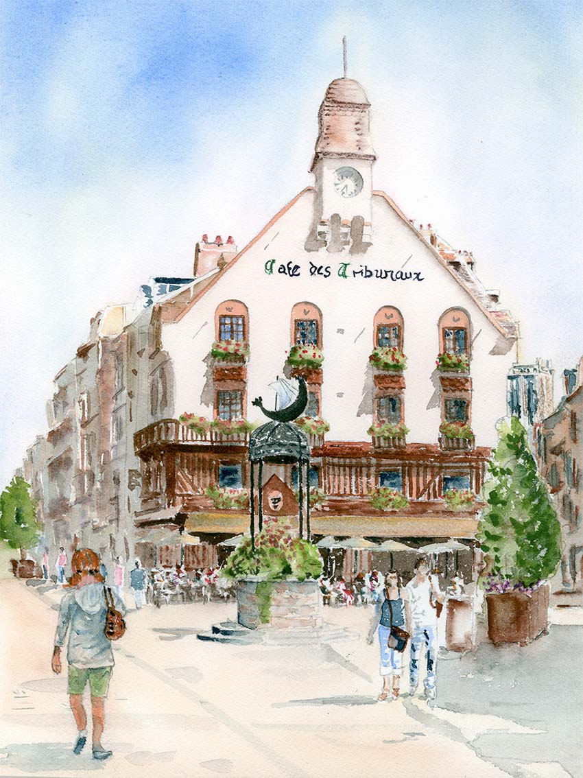 Dieppe : Le café des Tribunaux