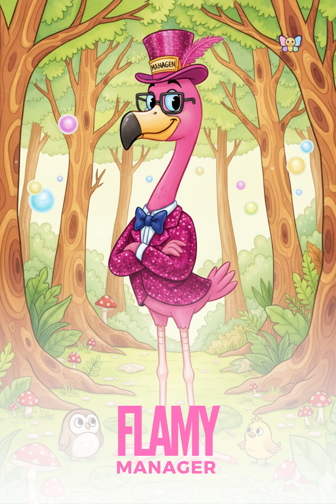 Flamy en el Bosque Arcoíris