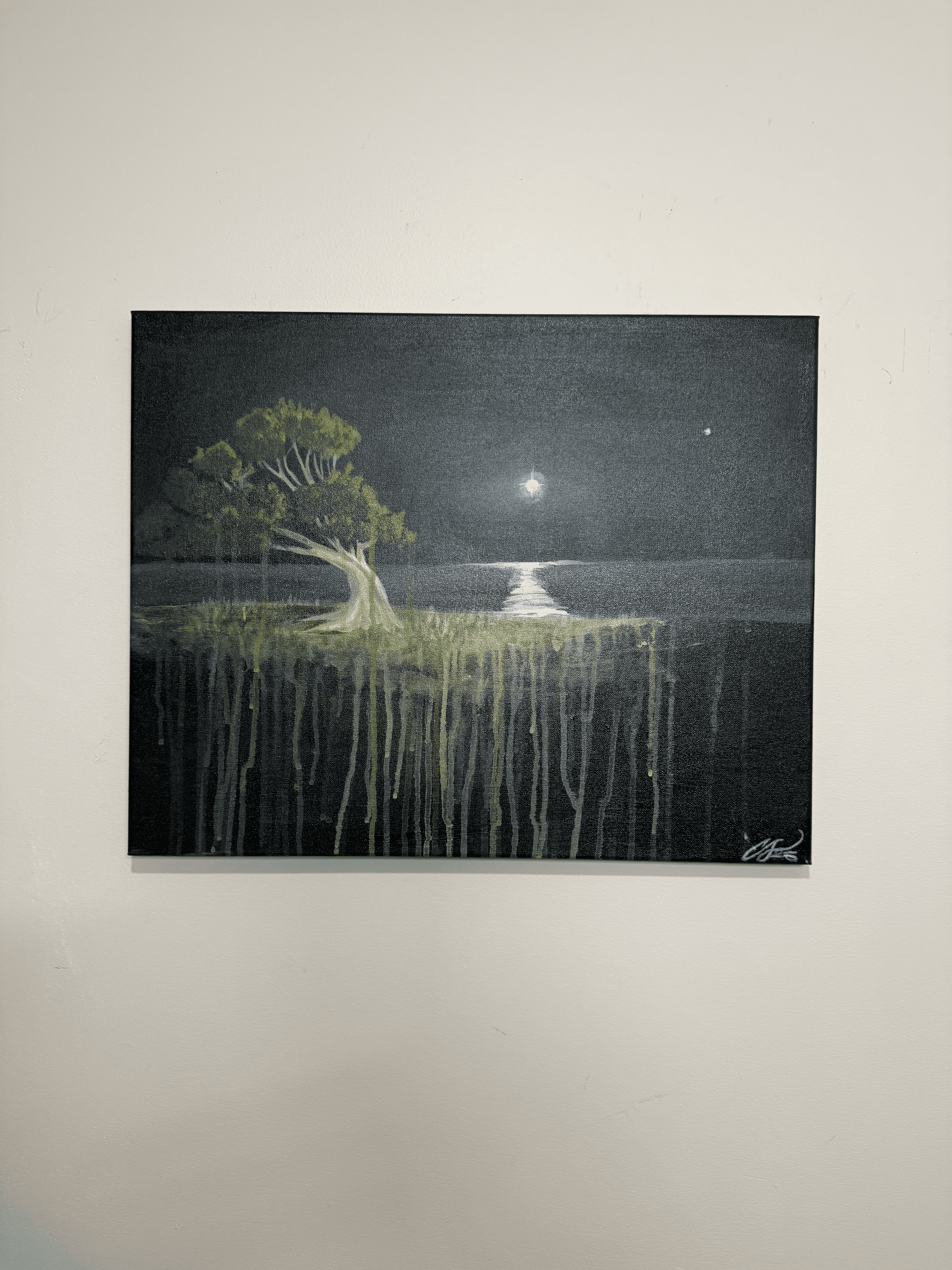 Moonlit Sunken City (Original Painting)