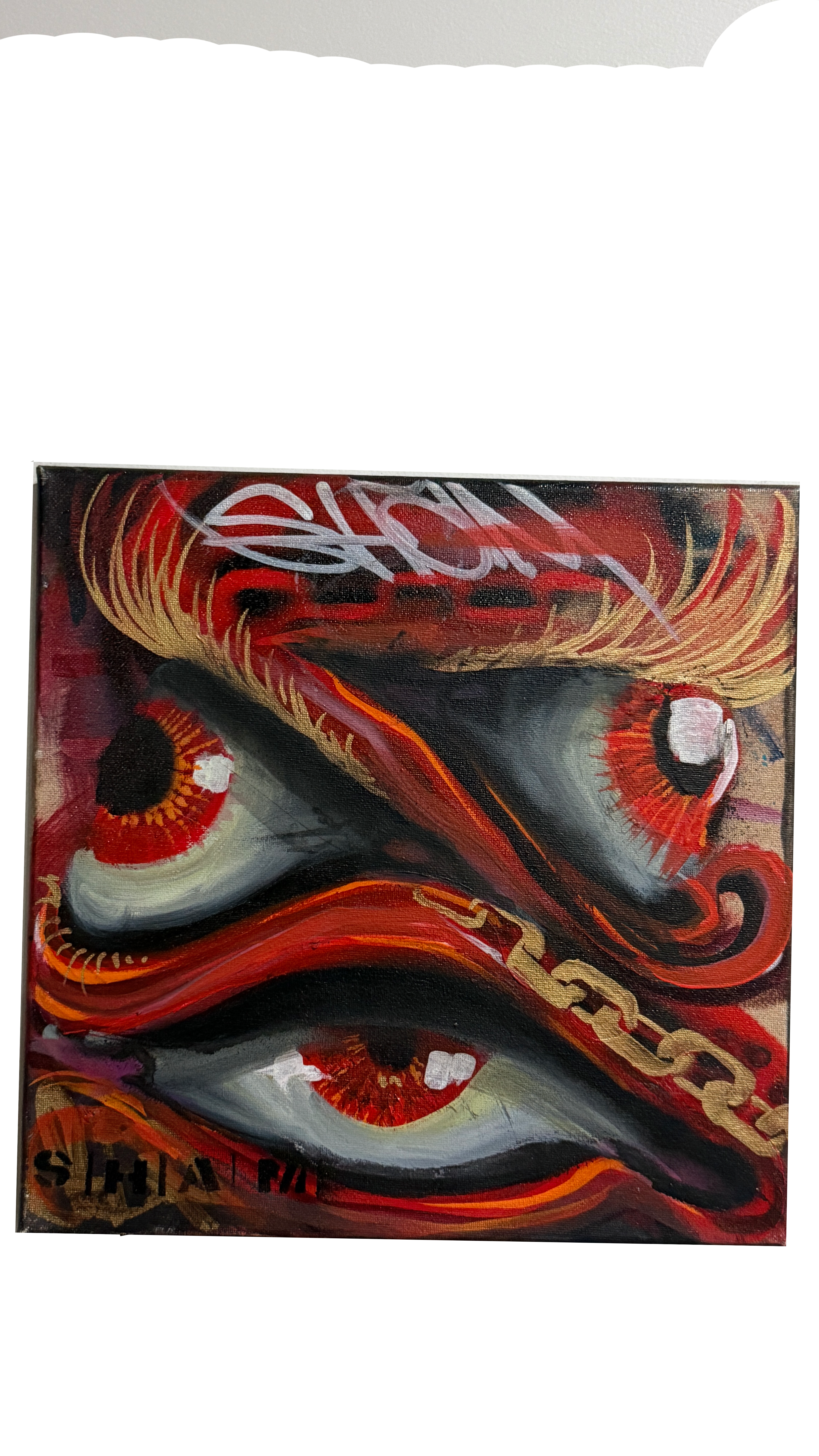 Red Signal 12 X 12 IN 