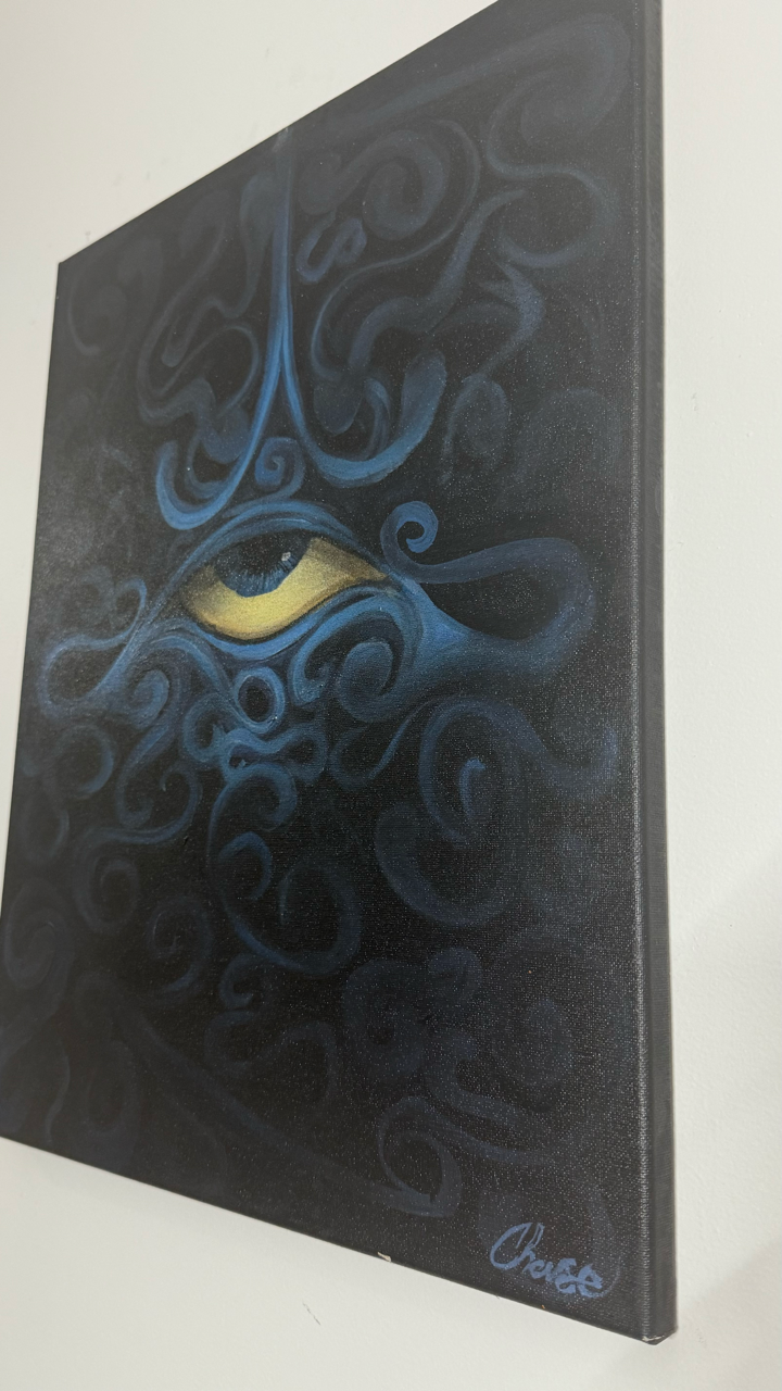 eye am caught in the dark 16" X 20"