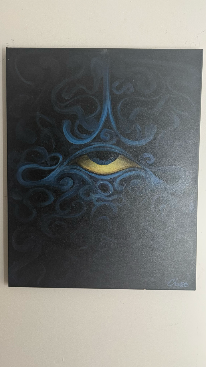 eye am caught in the dark 16" X 20"