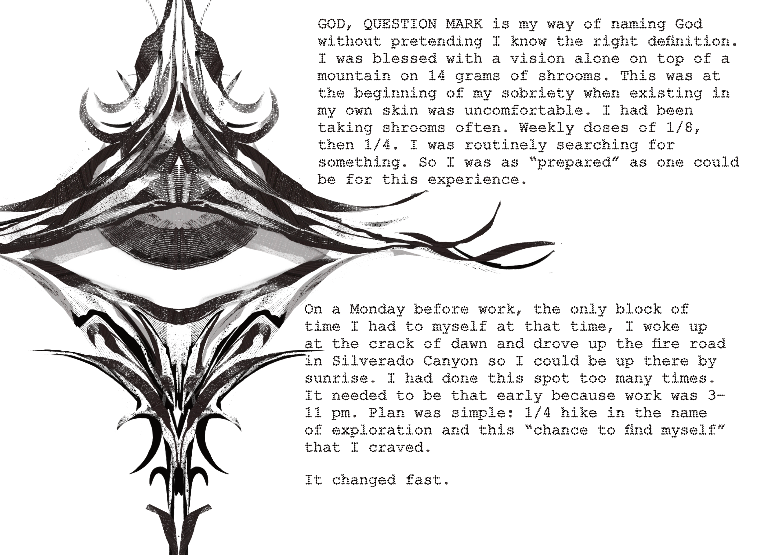 I Met God & All I Got Was The Watcher — Physical Zine (Limited Run)