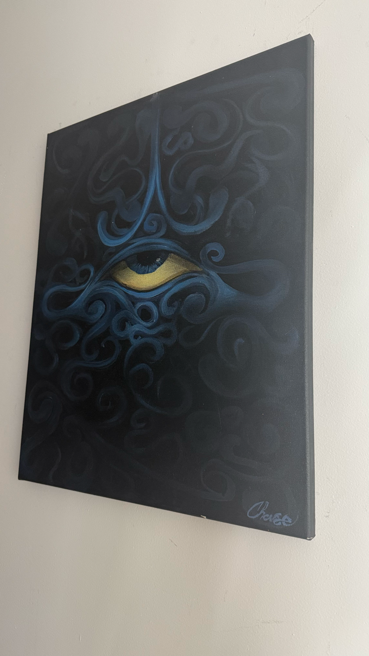 eye am caught in the dark 16" X 20"