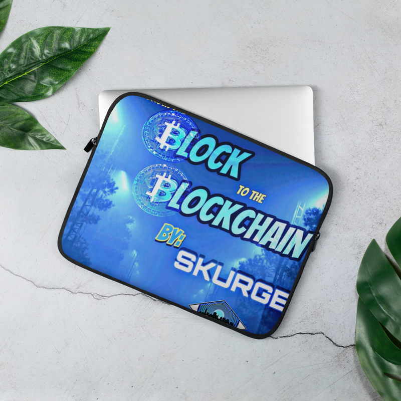 Block to the Blockchain Laptop Sleeve