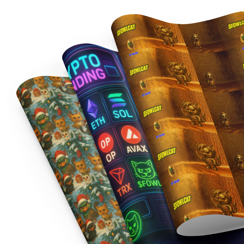 FOWLCAT XMas Wrapping paper 