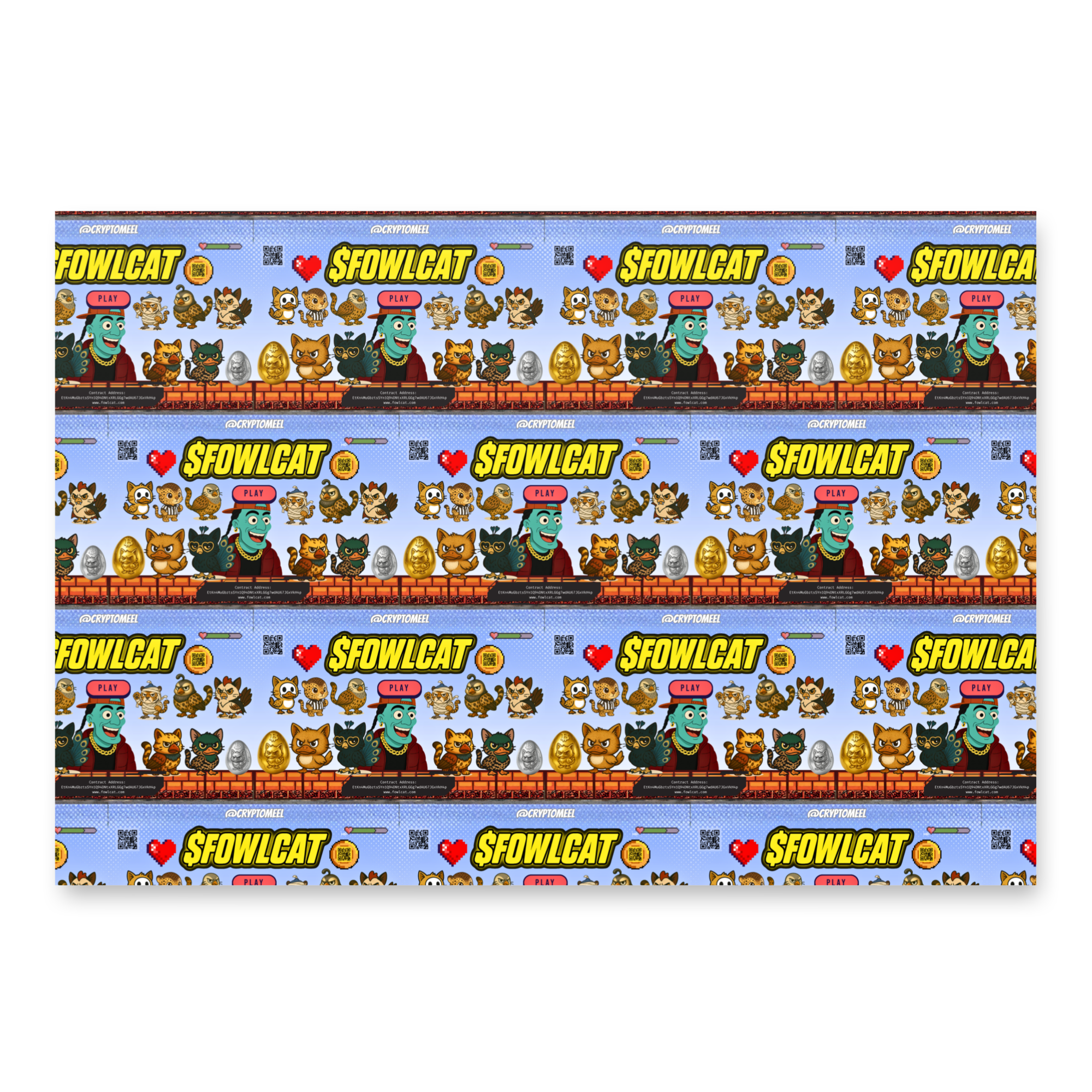 $FOWLCAT Wrapping Paper