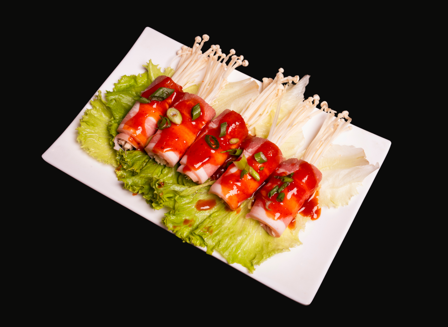 Meat Roll with Enoki