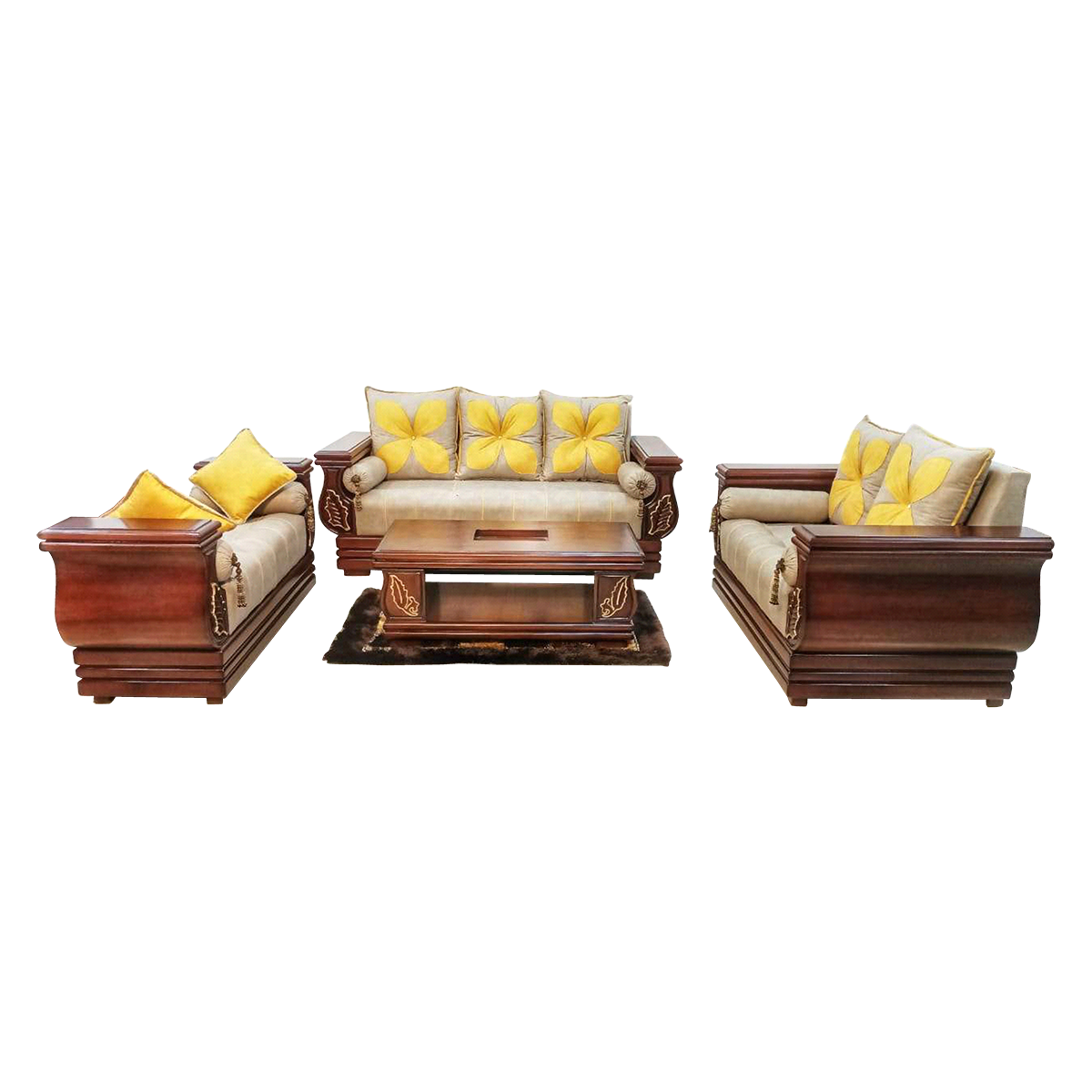 Leaf – Wooden Sofa Set