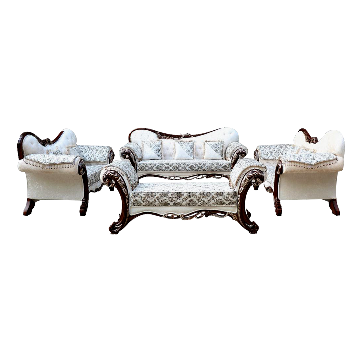 Atlanta Carved Sofa Set