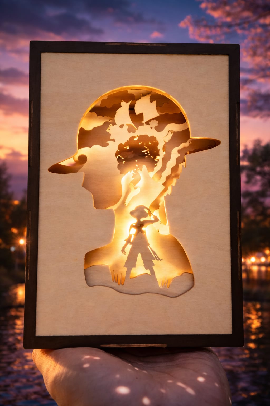 Lámpara inspirada en Luffy