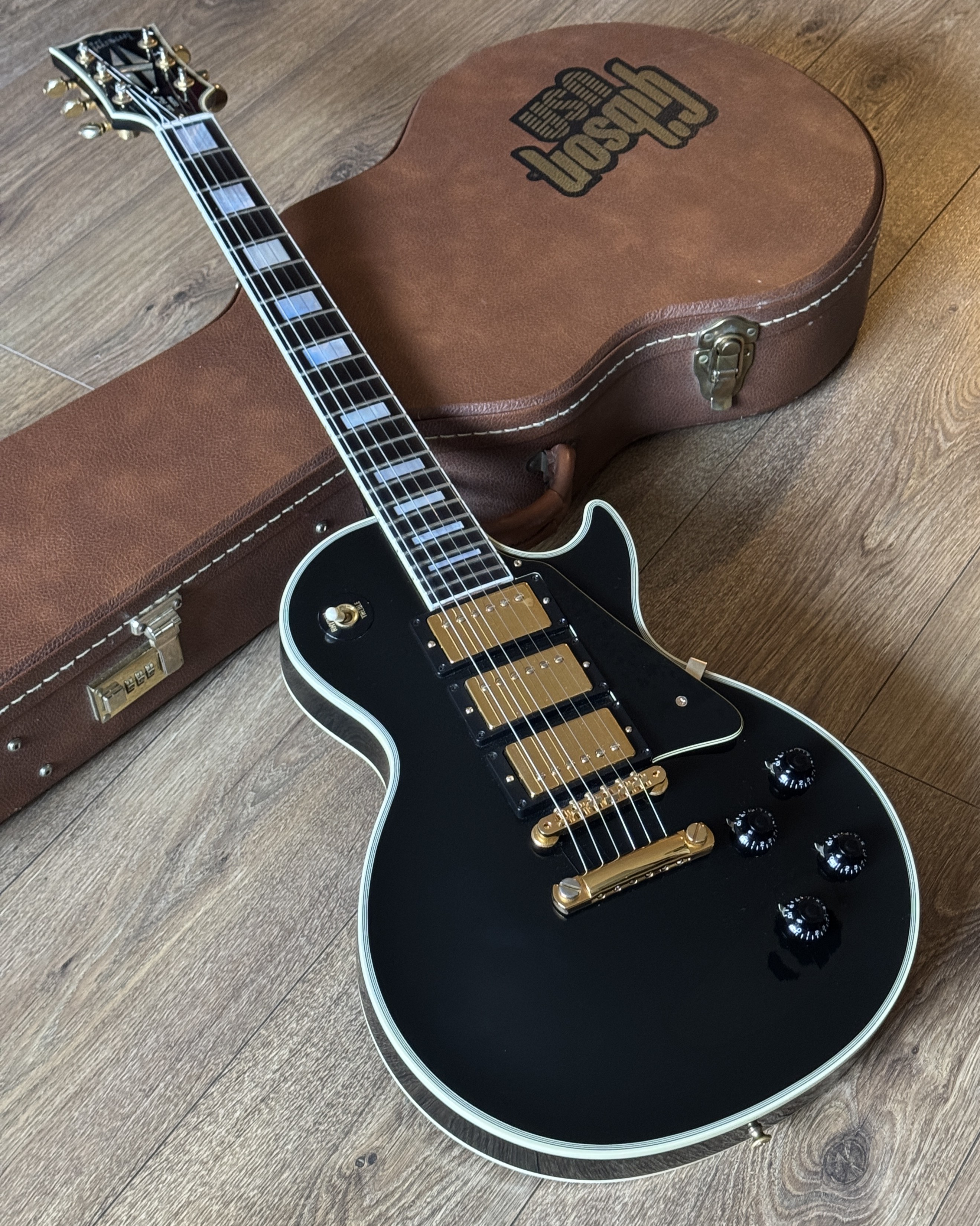 Gibson Les Paul Custom "Pre-Historic" '57 Reissue 3-Pickup Ebony (1992)