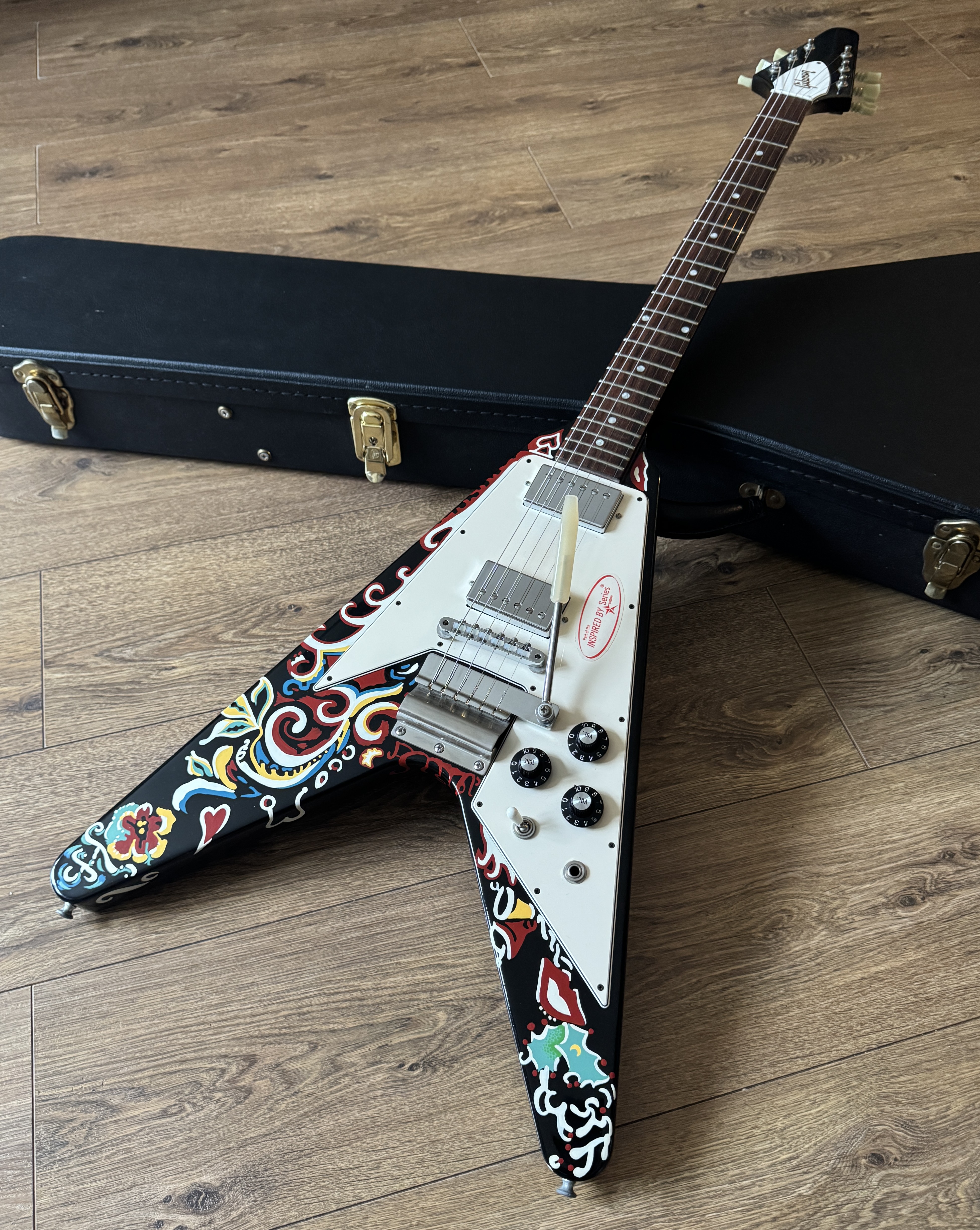 Gibson Custom Shop "Inspired By" Jimi Hendrix Psychedelic Flying V (2006) Mint Condition