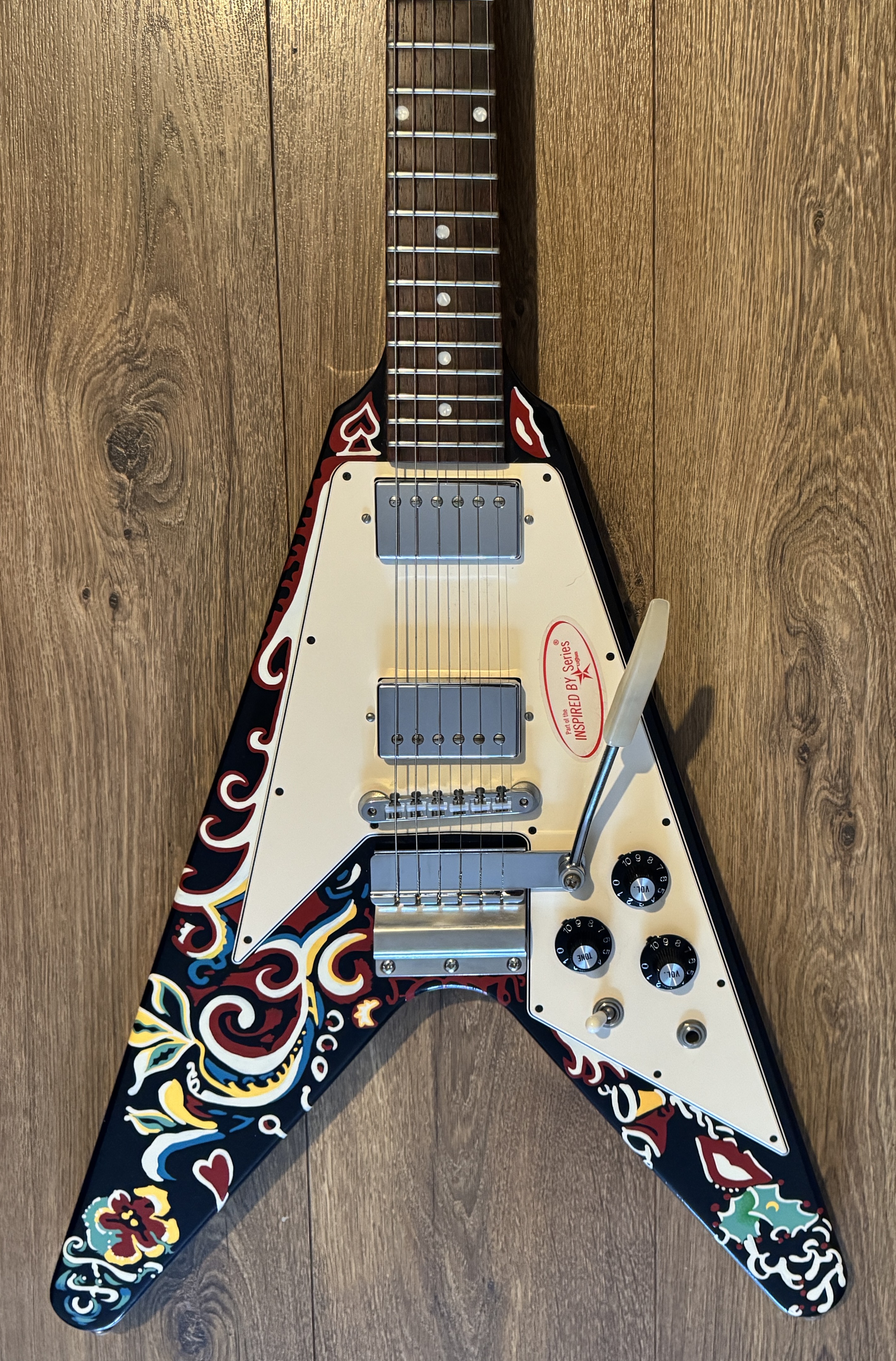 Gibson Custom Shop "Inspired By" Jimi Hendrix Psychedelic Flying V (2006) Mint Condition