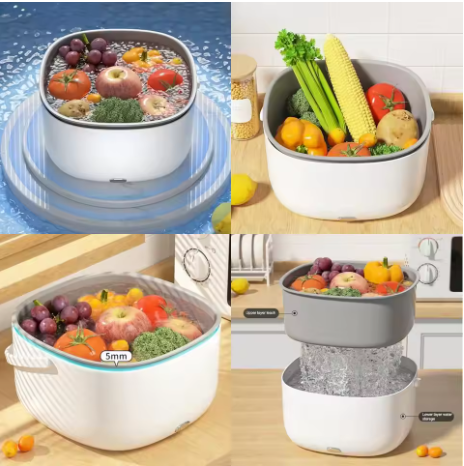 Multifunctional Vegetable and Fruit Washing Basket