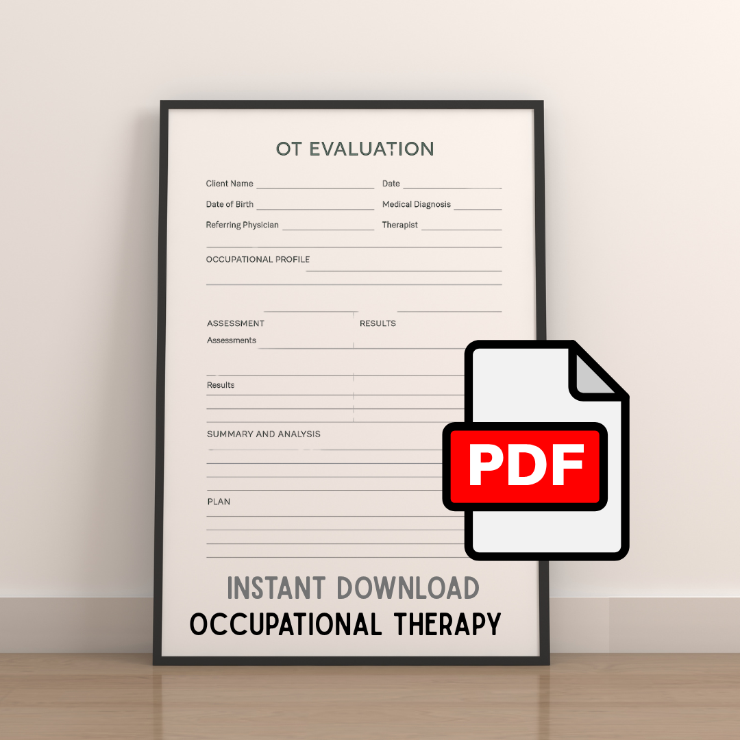OT Evaluation Form PDF