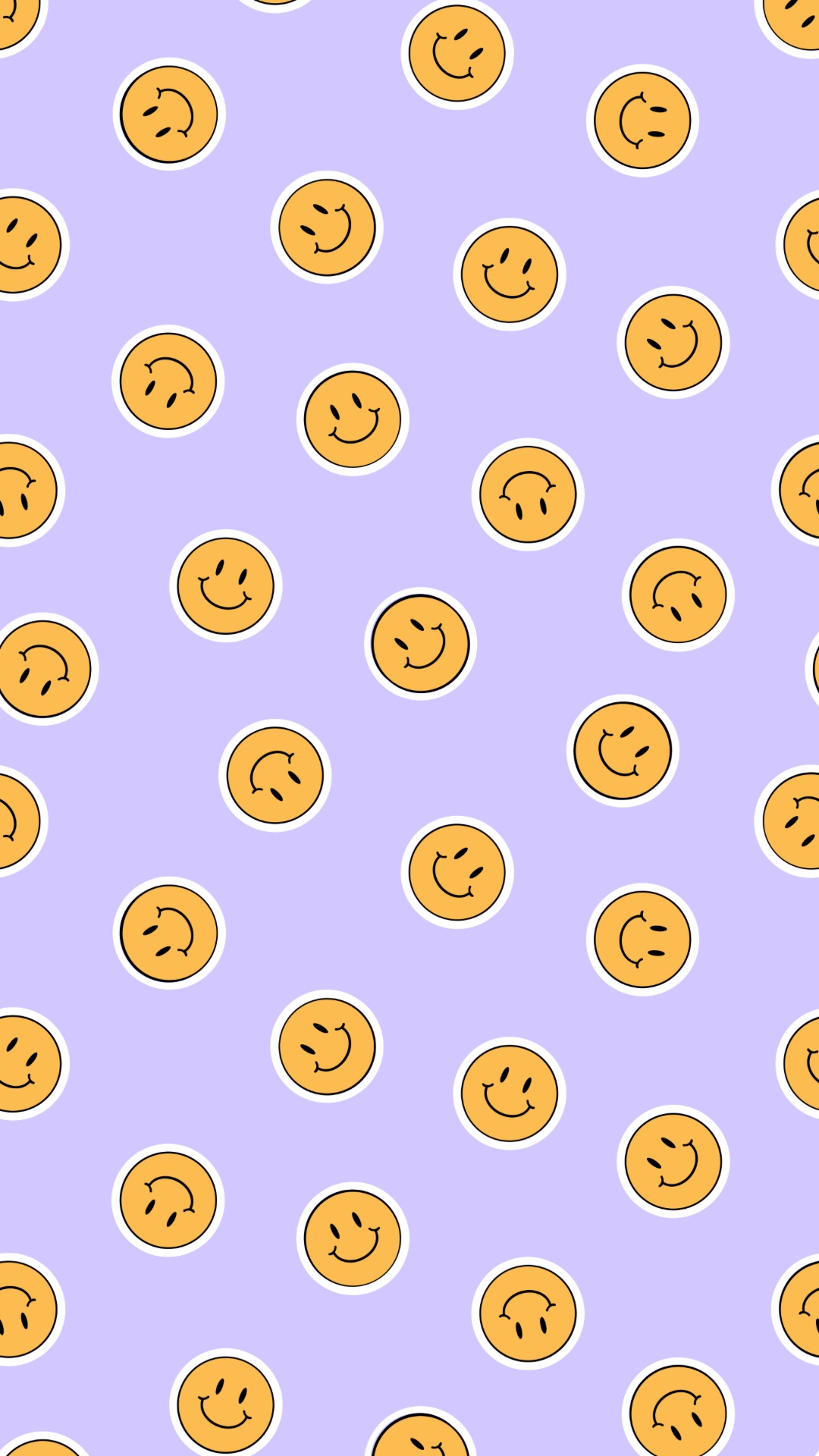 Smiley Face Pattern Wallpaper