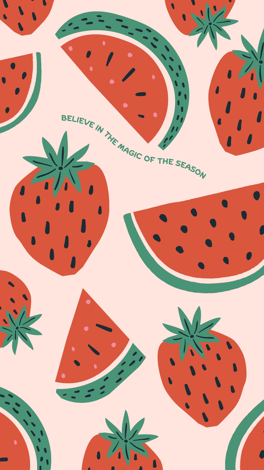 Summer Fruit Print Poster