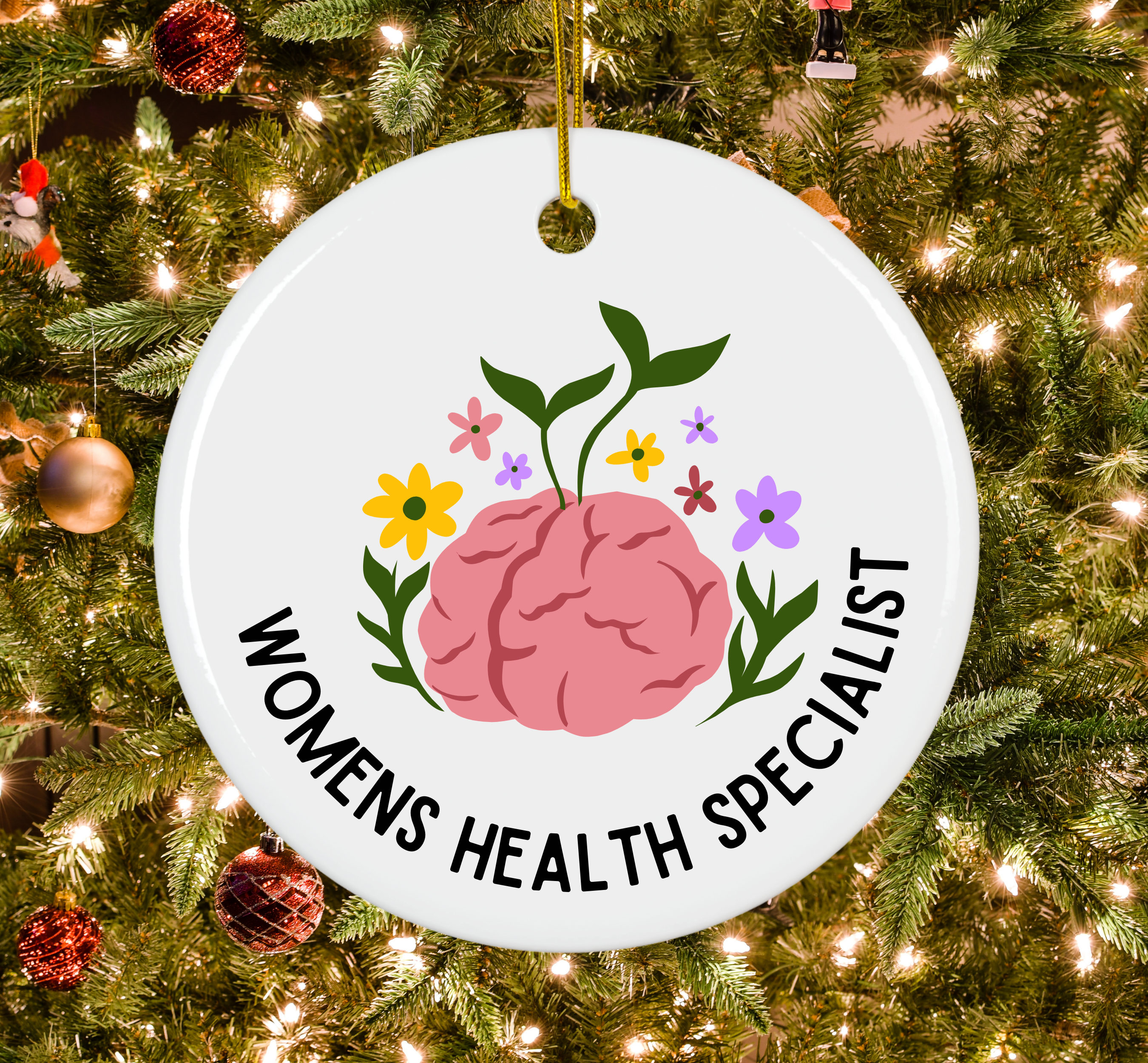 Women's Health Specialist Ceramic Ornament
