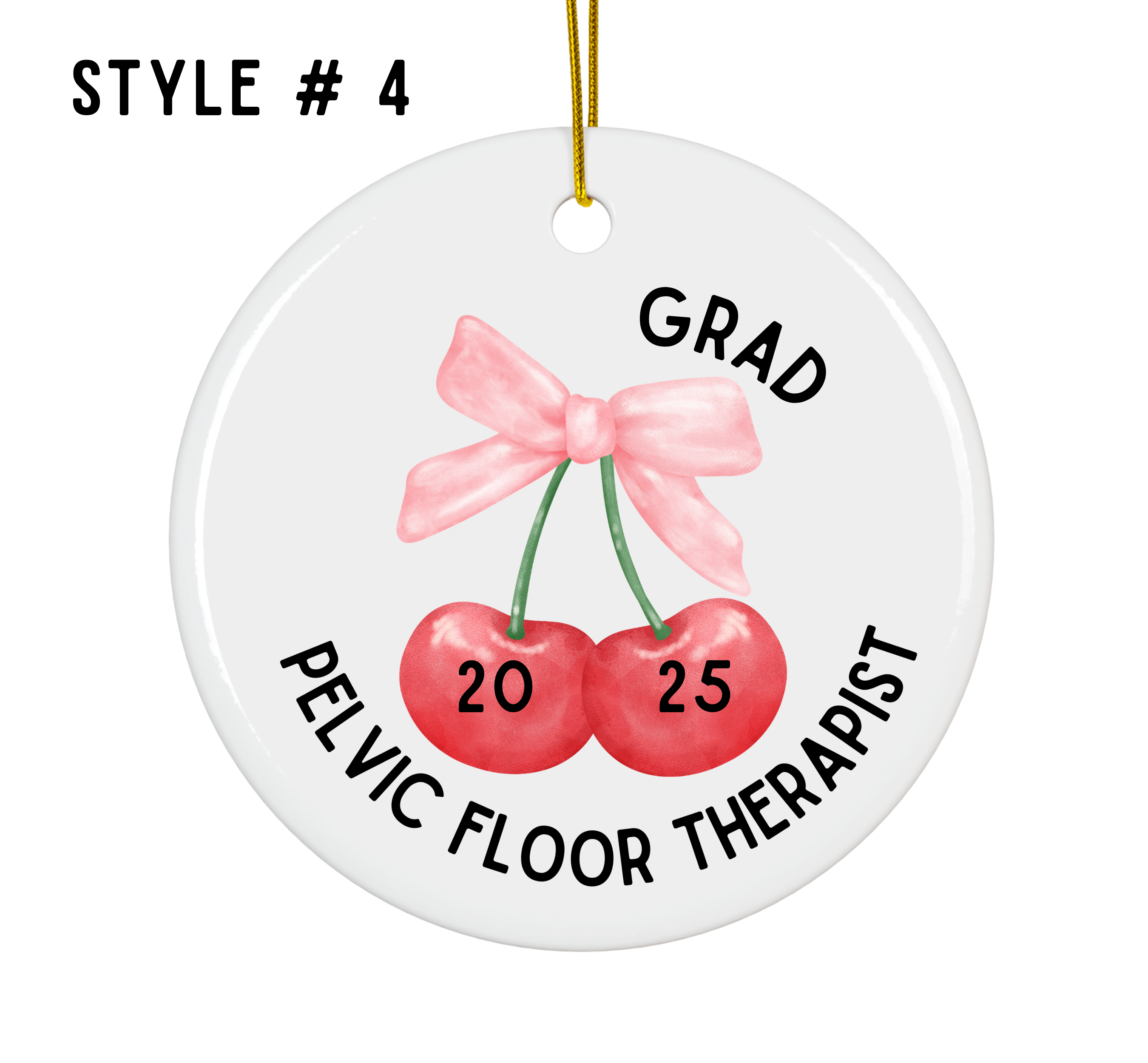 Personalized Pelvic Floor Therapist Ornament