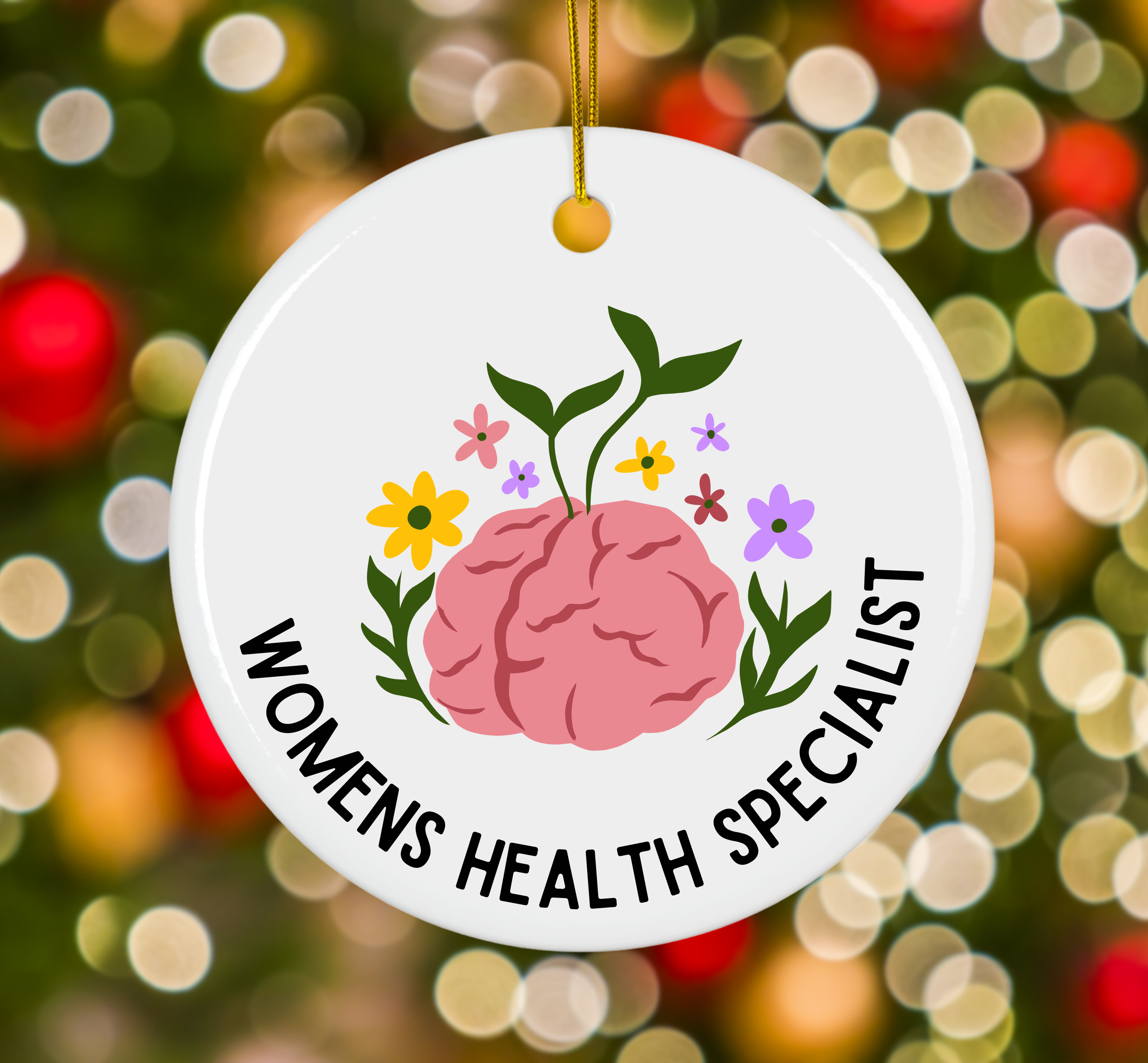Women's Health Specialist Ceramic Ornament