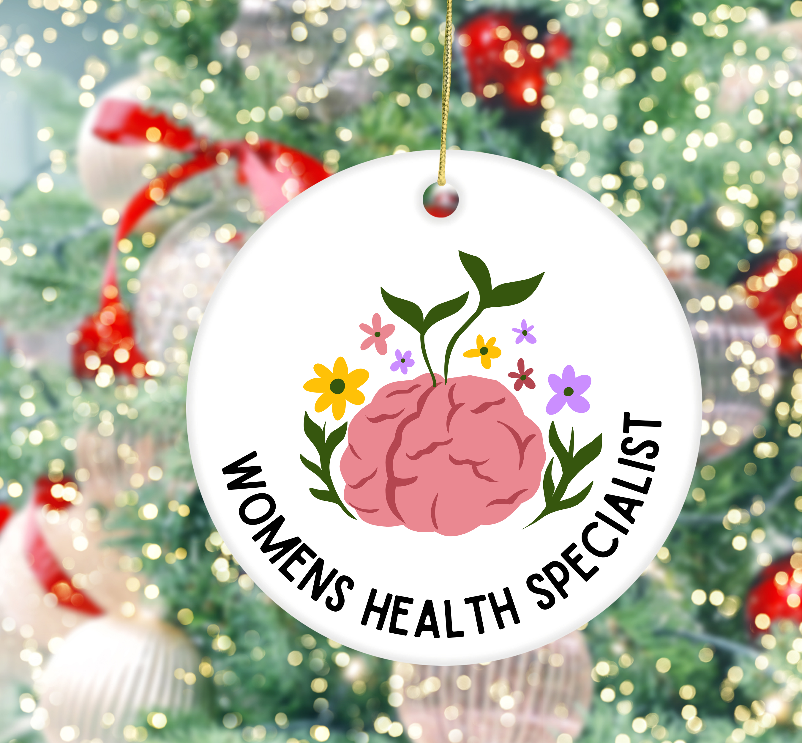 Women's Health Specialist Ceramic Ornament