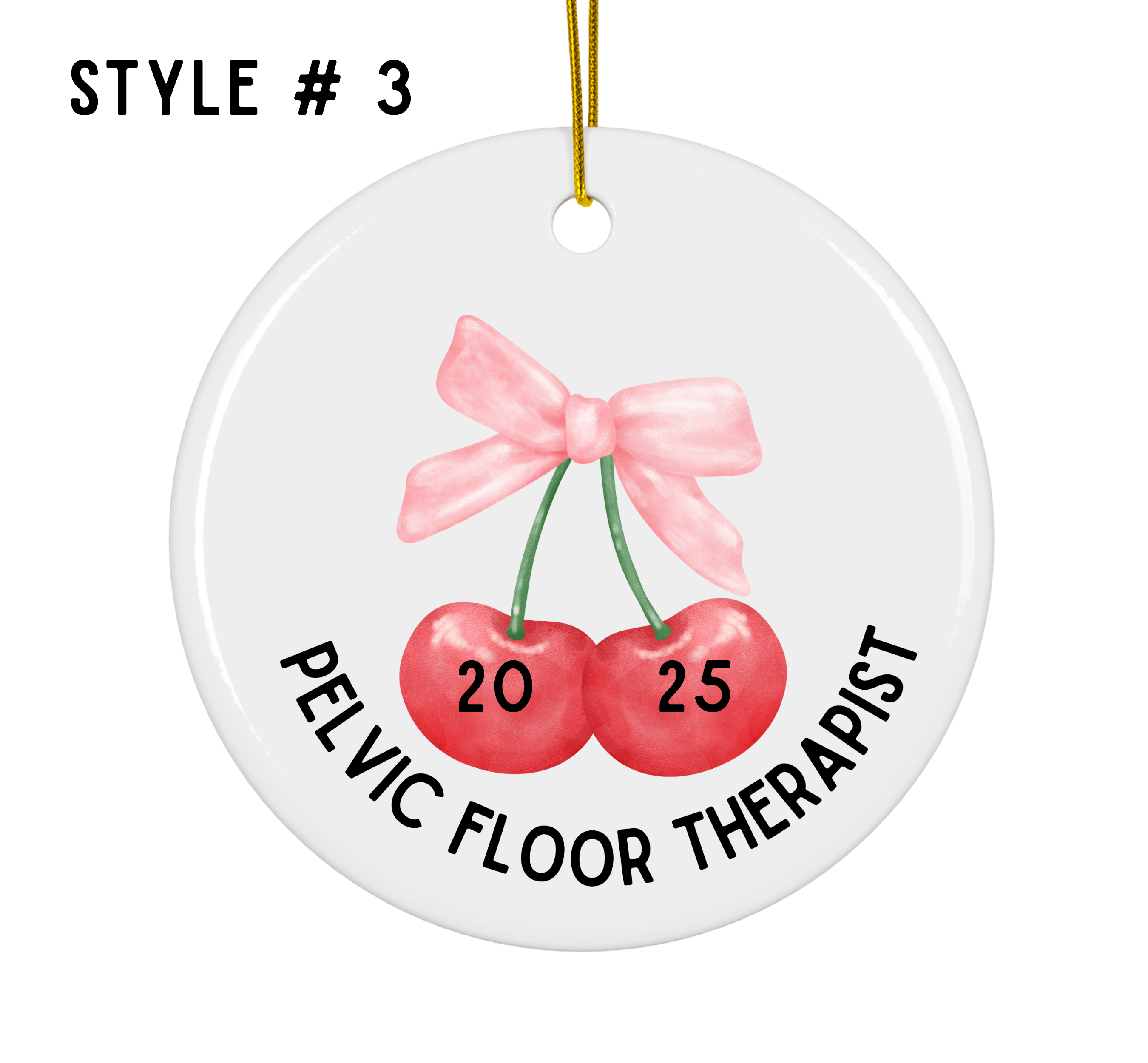 Personalized Pelvic Floor Therapist Ornament