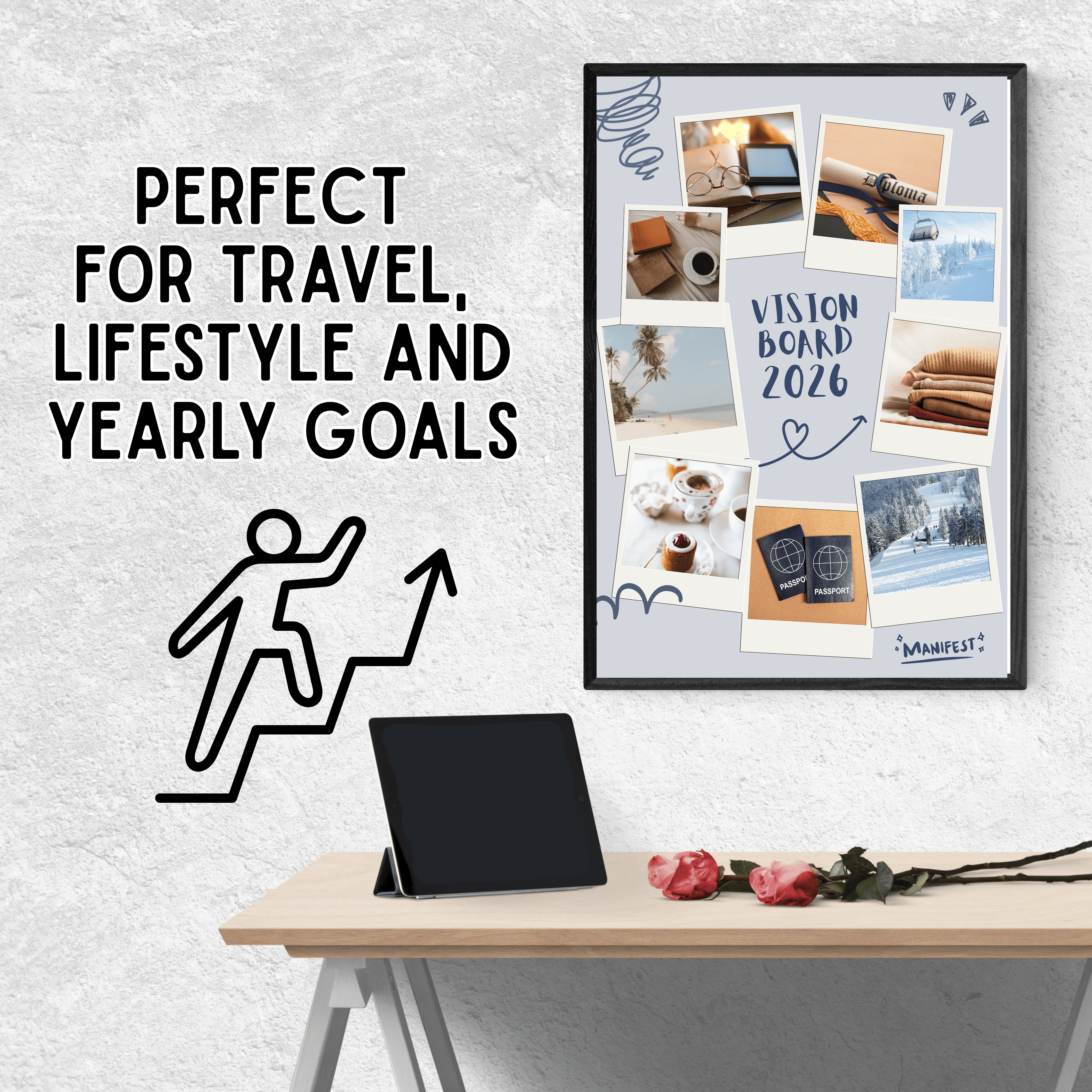 Vision Board 2026 Printable Poster