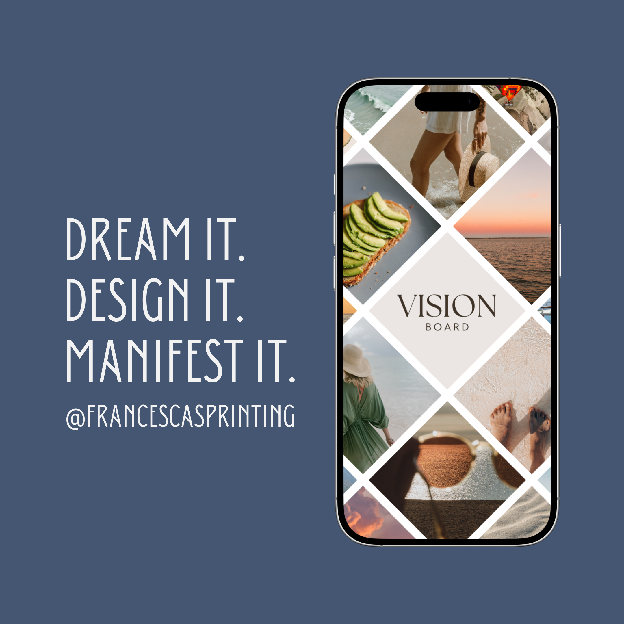 Luxury Diamond Collage Vision Board