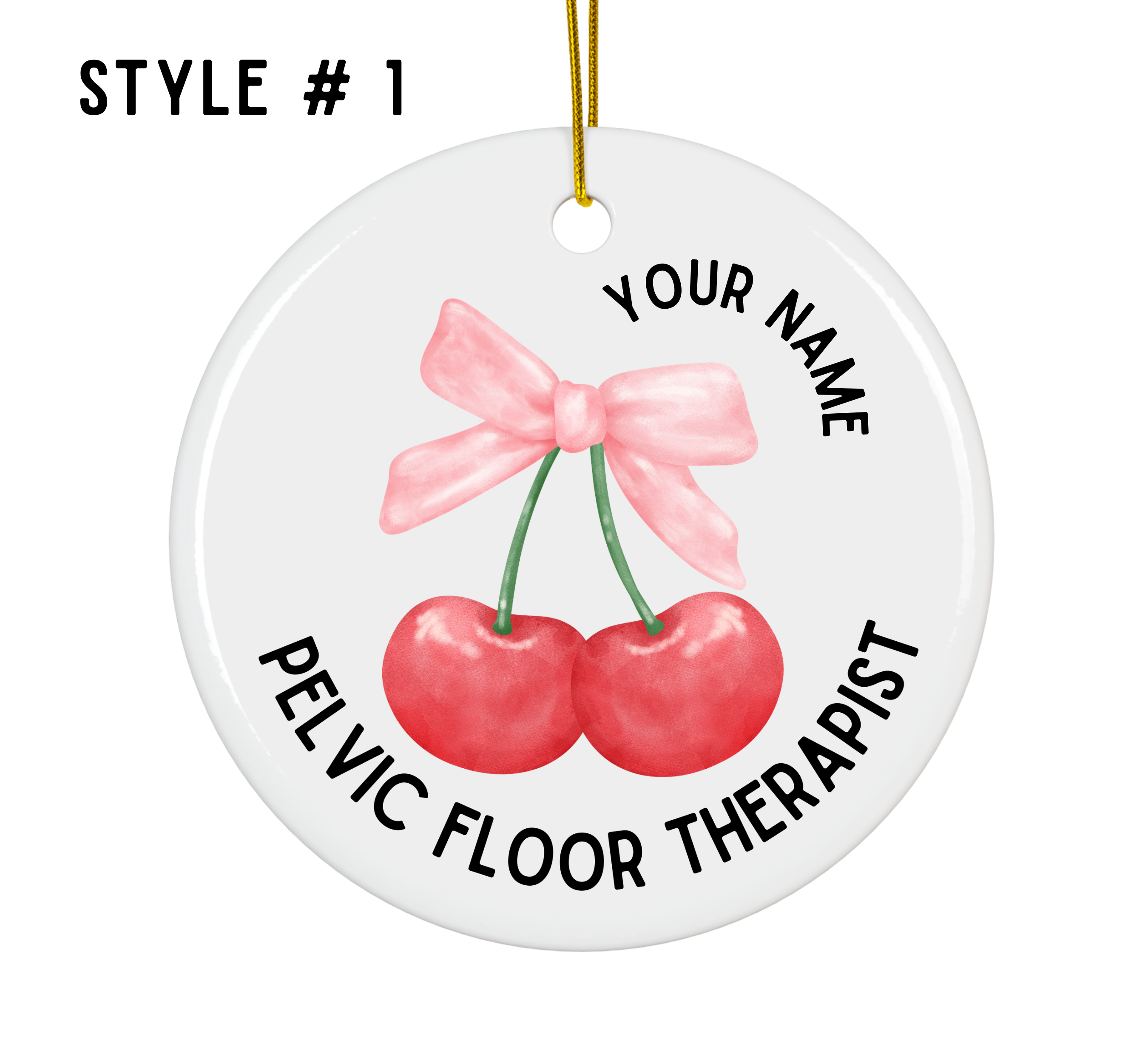Personalized Pelvic Floor Therapist Ornament