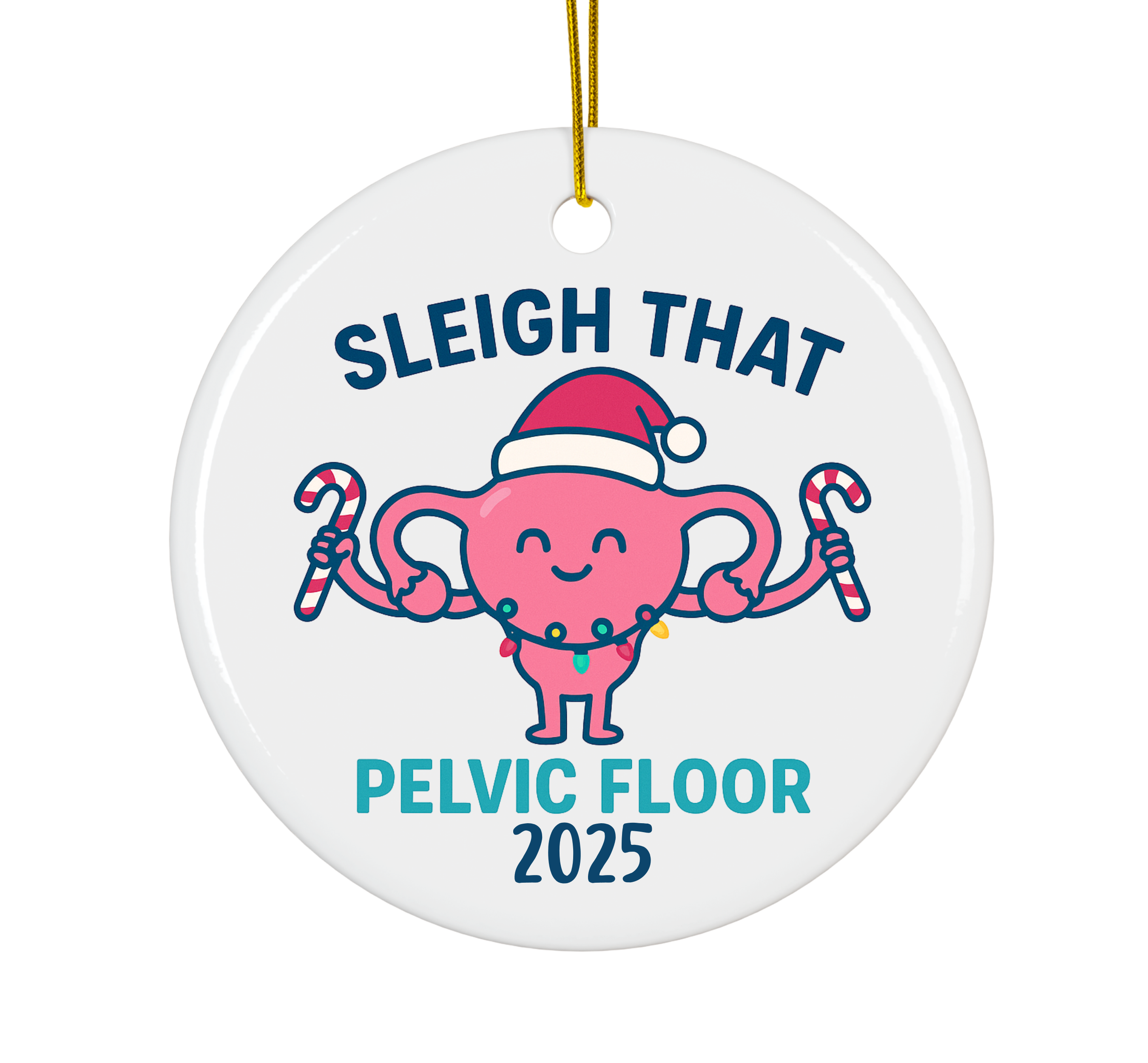 Pelvic Floor Christmas Ornament 2025