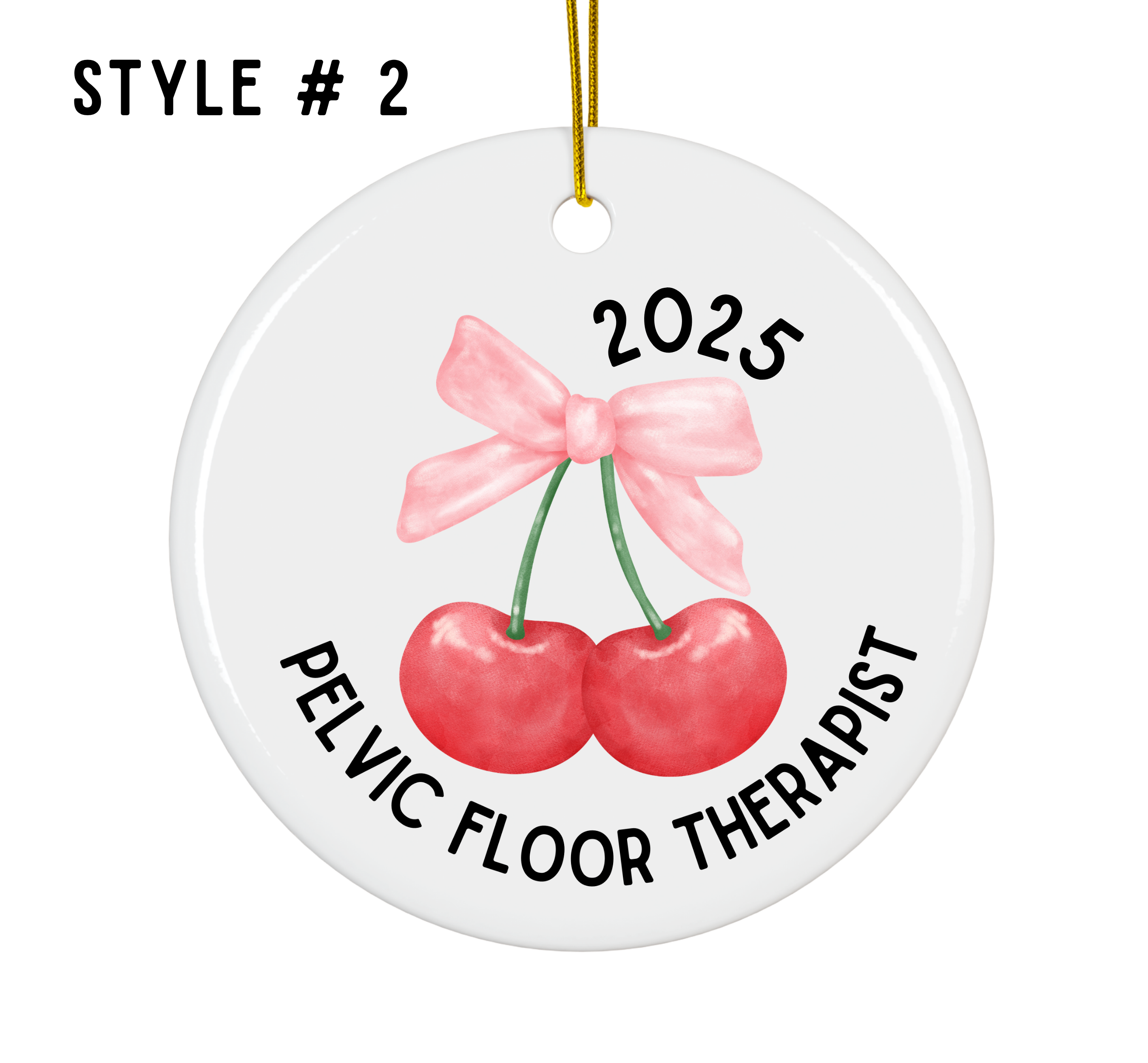 Personalized Pelvic Floor Therapist Ornament