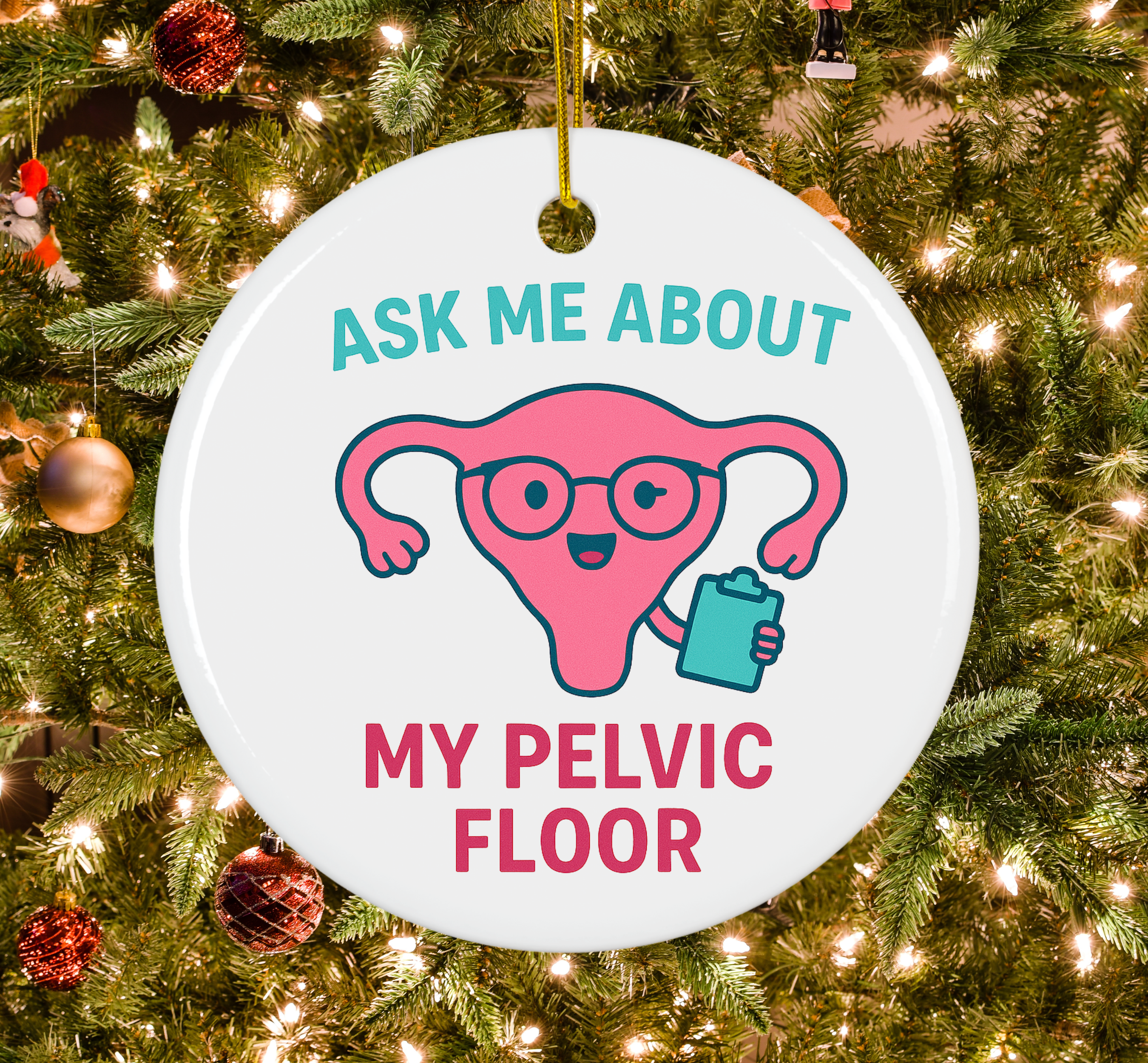 Pelvic Floor Awareness Ornament