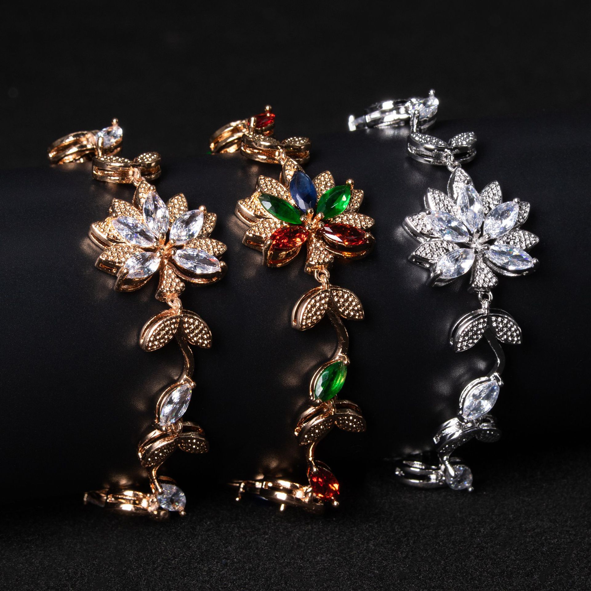 New high quality lotus zircon bracelet