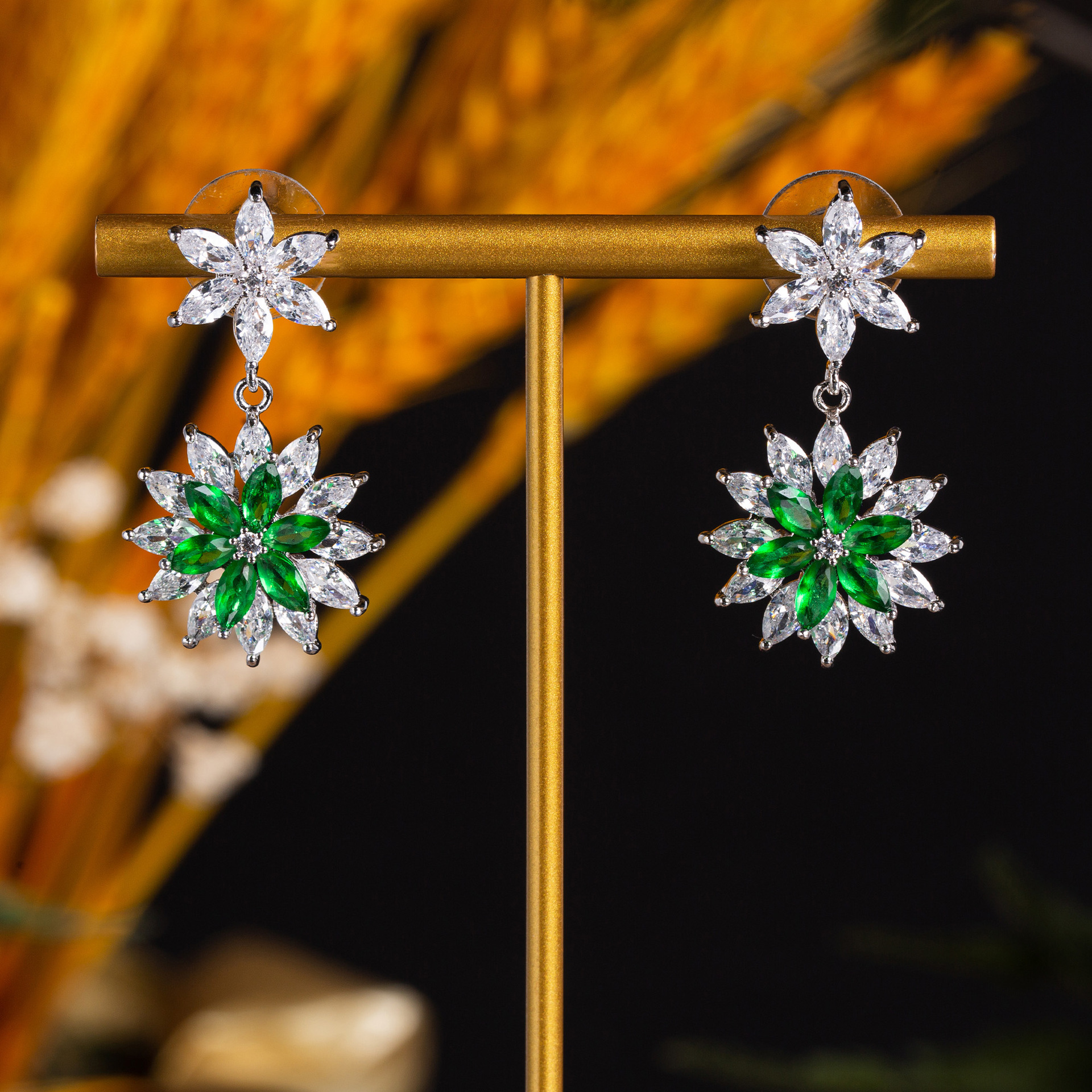 New creative zircon earrings