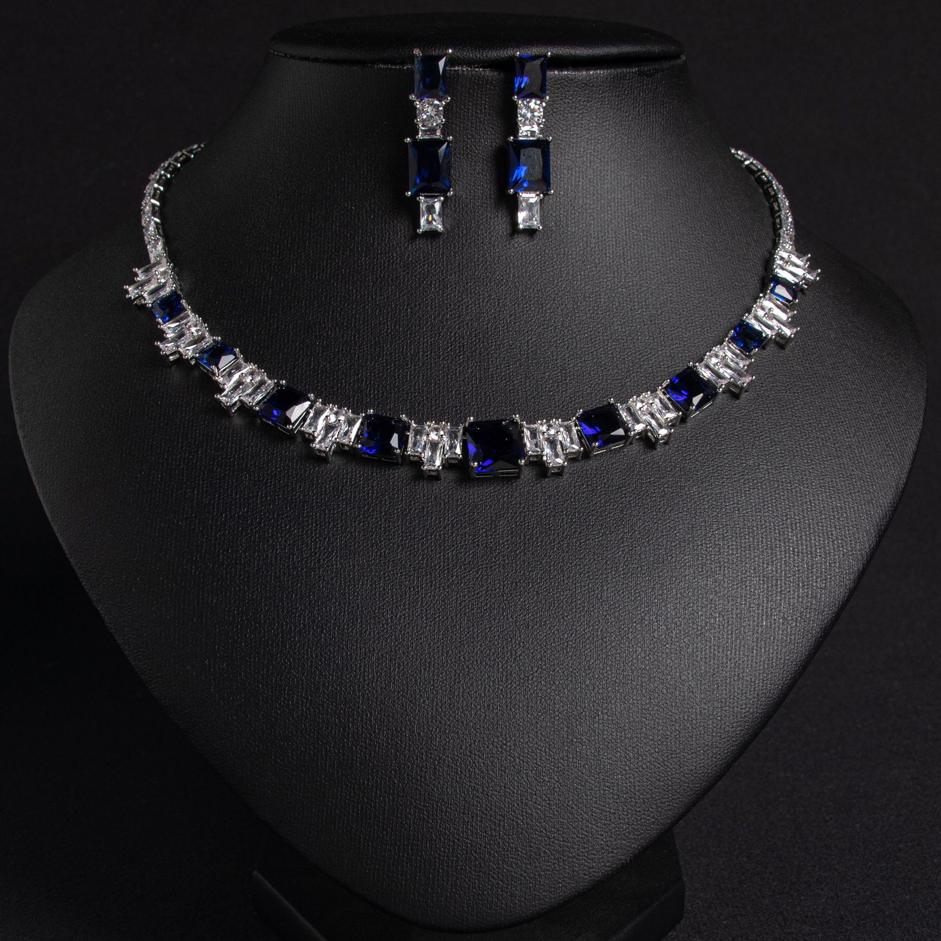 New simple zircon jewelry set