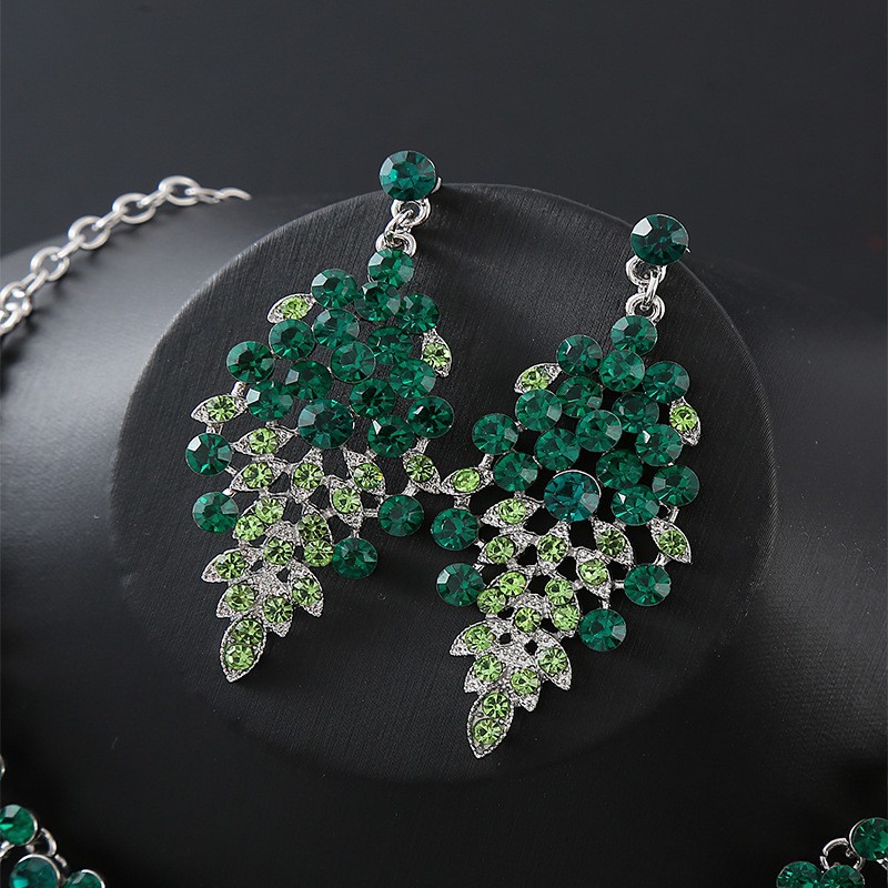 2-piece crystal jewelry set#TL0001