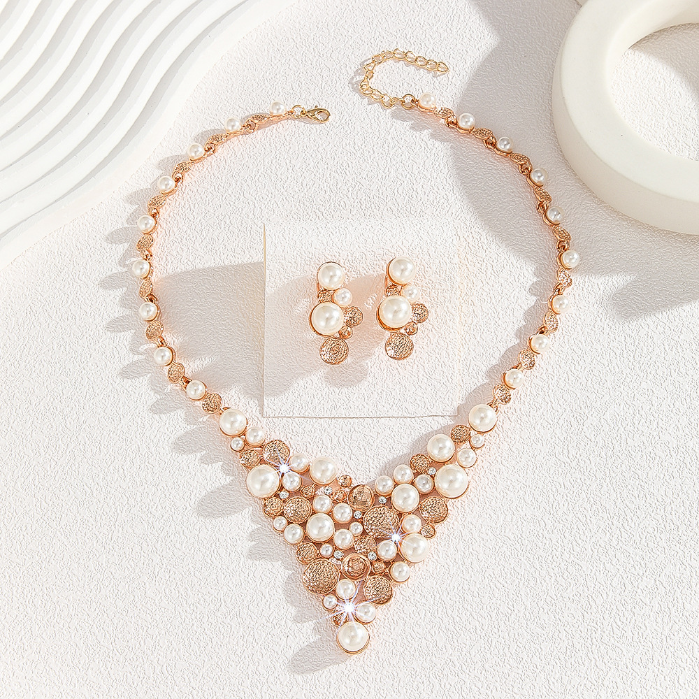 2-piece crystal jewelry set#TL4272