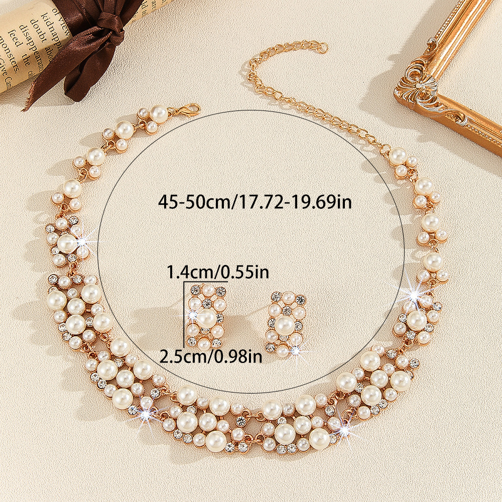 2-piece crystal jewelry set#TL045524