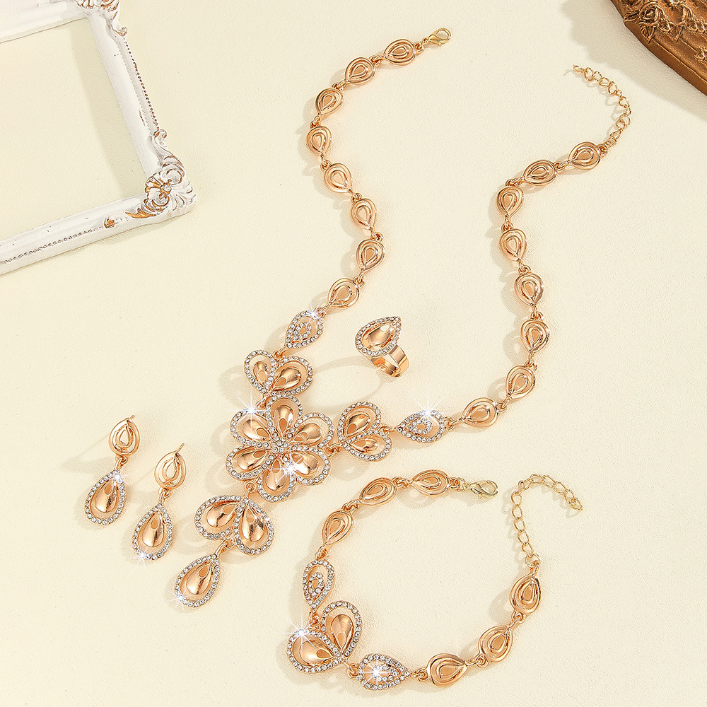 4-piece crystal jewelry set#61154028